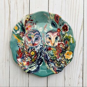 Anthropologie Starla Halfmann Owl Plate